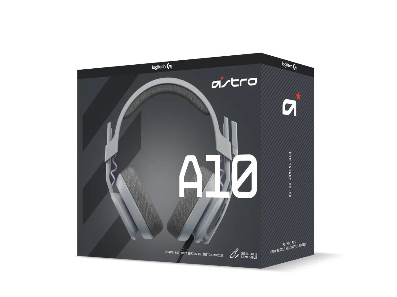 ASTRO Gaming A10 Gen 2 Wired Headset for Xbox Series X|S, PC, PS5 & Nintendo Switch - Gray