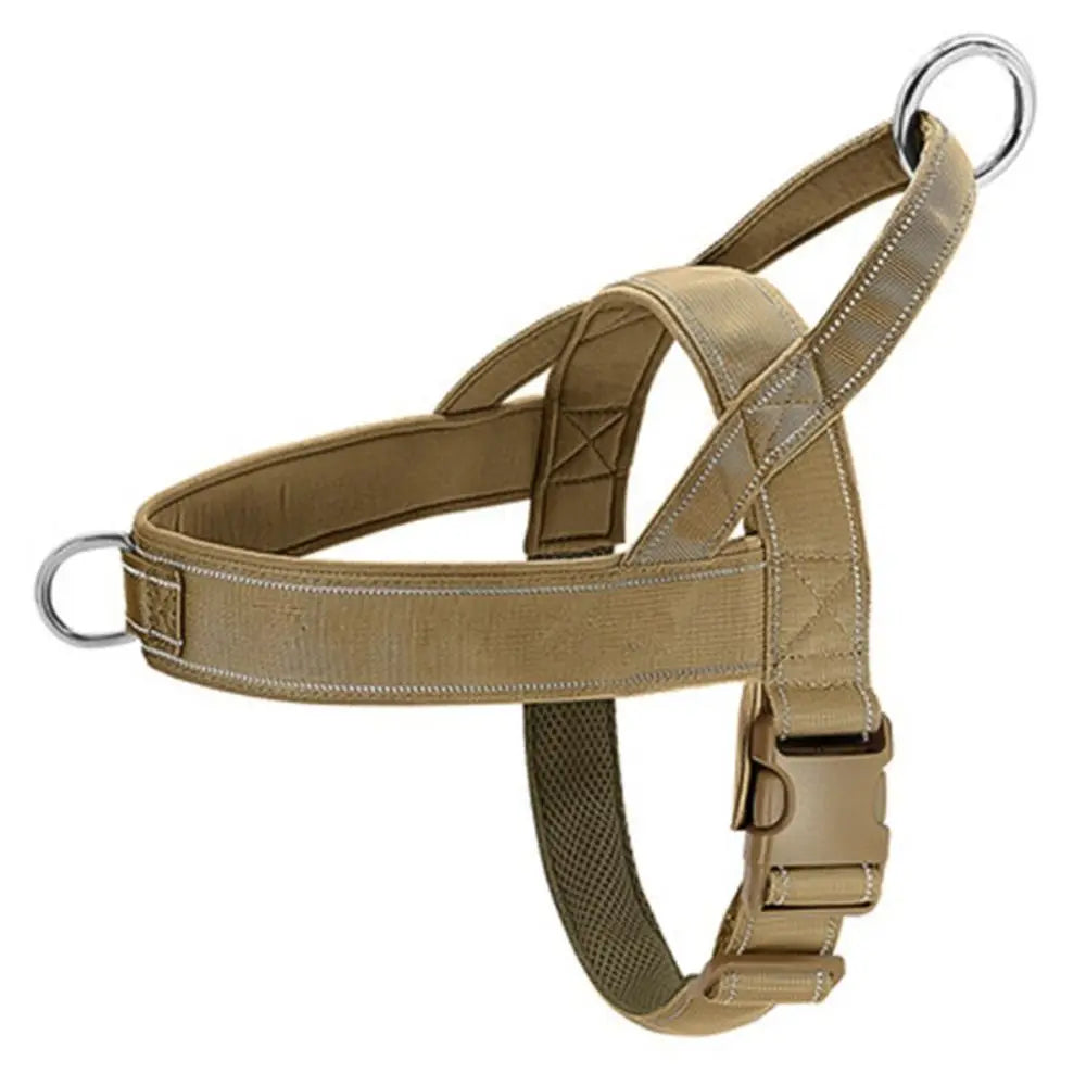 Walking Training Adjustable Reflective Nylon Pet Traction Rope Dog Tactical Chest Strap Dog Vest Durable Dog Harness