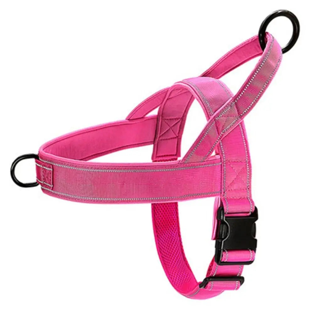 Walking Training Adjustable Reflective Nylon Pet Traction Rope Dog Tactical Chest Strap Dog Vest Durable Dog Harness