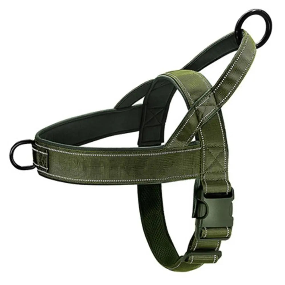 Walking Training Adjustable Reflective Nylon Pet Traction Rope Dog Tactical Chest Strap Dog Vest Durable Dog Harness