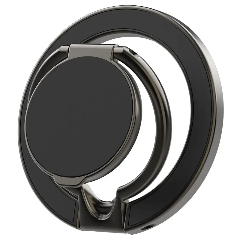 Magnetic Metal Phone Ring Holder/Grip & Stand 360° Rotation & Foldable Design, All-In-One Multi Use Perfect for Car Navigation, Desk Work, Outdoor Travel, Workout & Viewing Sturdy, Portable with Strong Magnetic Ring
